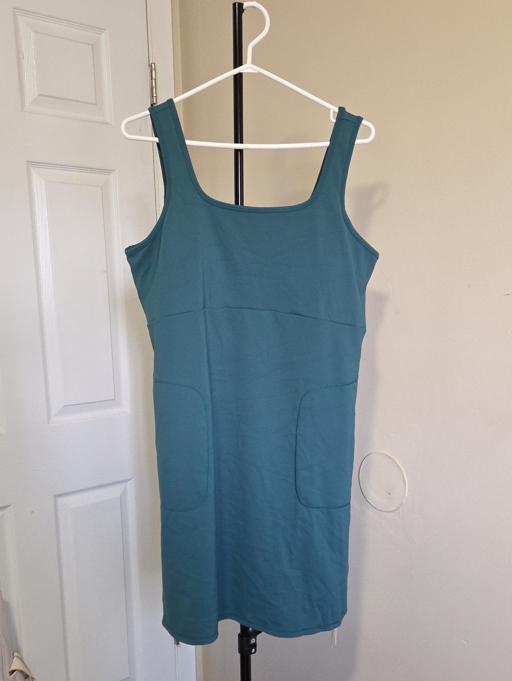 Nwt HALARA Teal Scoop Neck Tank Dress